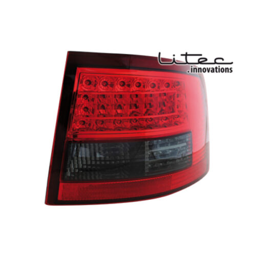 AUDI A6 AVANT 4B 12/97-01/05 LITEC RED/SMOKE+LED