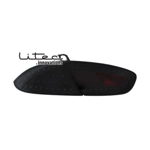 SEAT LEON 09+ LITEC BLACK/SMOKE+LED