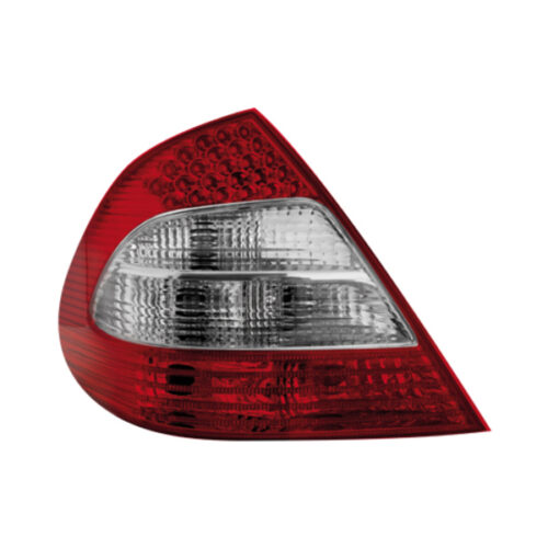 MERCEDES E-KLAS W211 02-06 RED/CHROME +LED