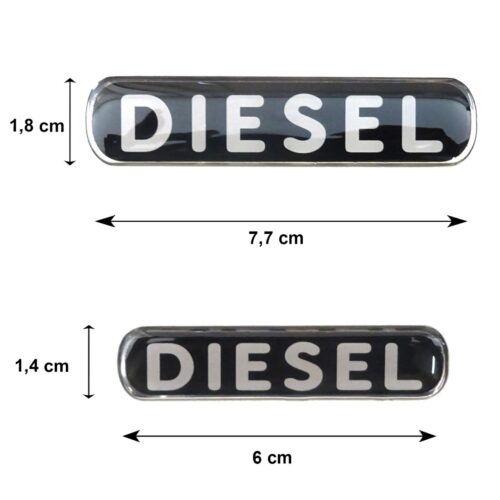 Race Axion DIESEL ΑΥΤΟΚΟΛΛΗΤΑ 7,7 Χ 1,8 cm / 6 x 1,4 cm ΜΑΥΡΟ/ΧΡΩΜΙΟ ΜΕ ΕΠΙΚΑΛΥΨΗ ΕΠΟΞΕΙΔΙΚΗΣ ΡΥΤΙΝΗΣ – 4 ΤΕΜ.
