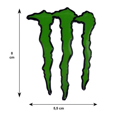 Race Axion MONSTER ΑΥΤΟΚΟΛΛΗΤΟ 8 cm ΠΡΑΣΙΝΟ ΜΕ ΕΠΙΚΑΛΥΨΗ ΕΠΟΞΕΙΔΙΚΗΣ ΡΥΤΙΝΗΣ (ΥΓΡΟ ΓΥΑΛΙ)  – 1 ΤΕΜ.