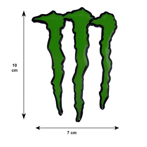 Race Axion MONSTER ΑΥΤΟΚΟΛΛΗΤΟ 10 cm ΠΡΑΣΙΝΟ ΜΕ ΕΠΙΚΑΛΥΨΗ ΕΠΟΞΕΙΔΙΚΗΣ ΡΥΤΙΝΗΣ (ΥΓΡΟ ΓΥΑΛΙ)  – 1 ΤΕΜ.