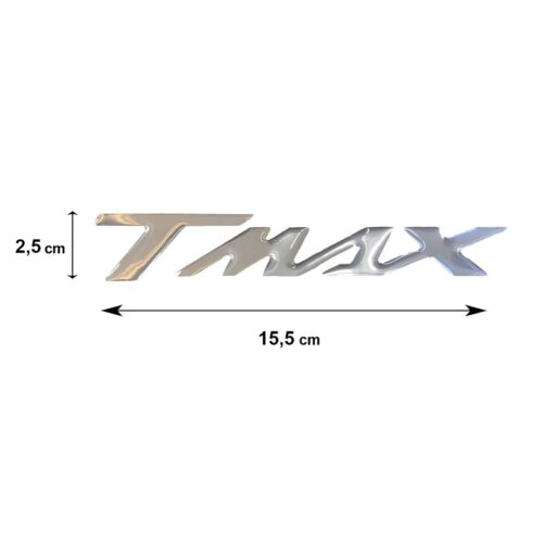 YAMAHA T-MAX ΑΥΤΟΚΟΛΛΗΤΟ 15,5×2,5cm ΧΡΩΜΙΟ ΜΕ ΕΠΙΚΑΛΥΨΗ ΕΠΟΞΕΙΔΙΚΗΣ ΡΥΤΙΝΗΣ (ΥΓΡΟ ΓΥΑΛΙ) 1ΤΕΜ.