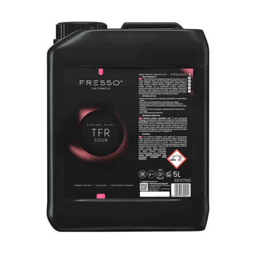 Fresso Fresso – Καθαριστικό Πρόπλυσης Αυτοκινήτου TFR Sour 5 L με Όξινο pH για Βαφή, Ζάντες και Κεραμικές Επιστρώσεις με Αραίωση έως 1:20 – 1 Τεμ. (390914/FRE)