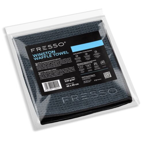 Fresso Fresso – Πετσέτα Μικροΐνας Winston Waffle 40 x 40 cm 320 g/m² με Κυψελωτή Ύφανση για Τζάμια χωρίς Γραμμές και Χνούδια – 1 Τεμ. (159945/FRE)