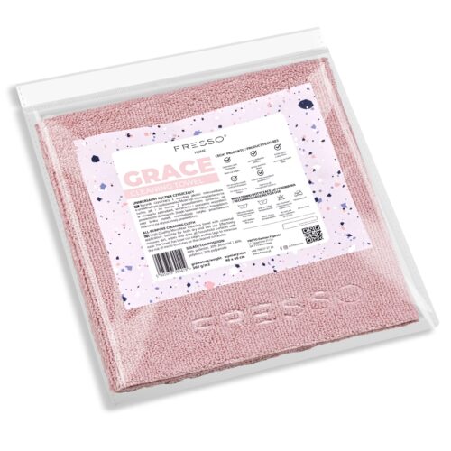 Fresso Fresso – Πετσέτα Μικροΐνας Γενικής Χρήσης Grace Home 40 x 40 cm 360 g/m² Διπλής Όψης με Άκρες Κοπής Laser – 1 Τεμ. (390419/FRE)